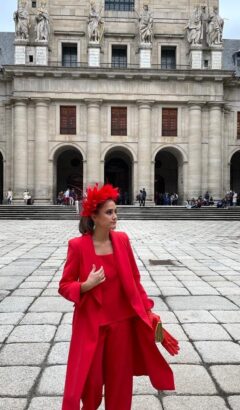 vestido rojo para invitada de boda de primavera